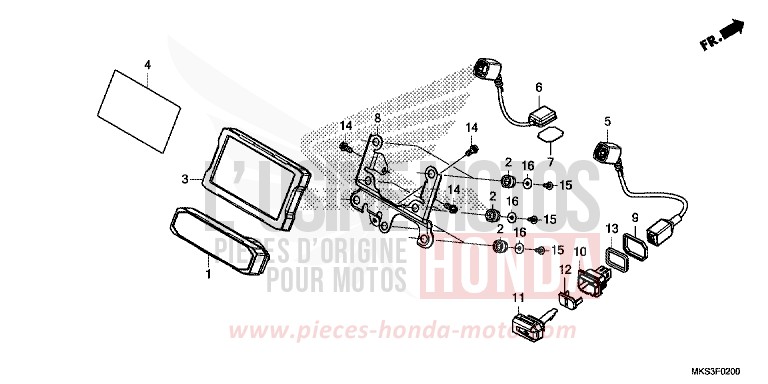 MESSGERAET von Africa Twin Schaltgetriebe DARKNESS BLACK METALLIC (NH463) von 2020